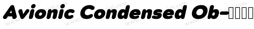 Avionic Condensed Ob字体转换